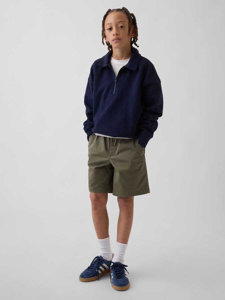 Stretch cotton shorts_0