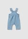 Baby Girl Denim Overalls in Light Blue Regular Fit_0