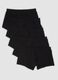 Multipack of five black organic cotton boxers_4