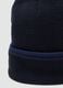 Blue beanie with turn-up_2