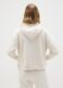 White regular fit cotton blend sweatshirt_2