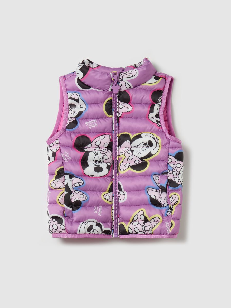 Ultralight gilet with Minnie Mouse print_0