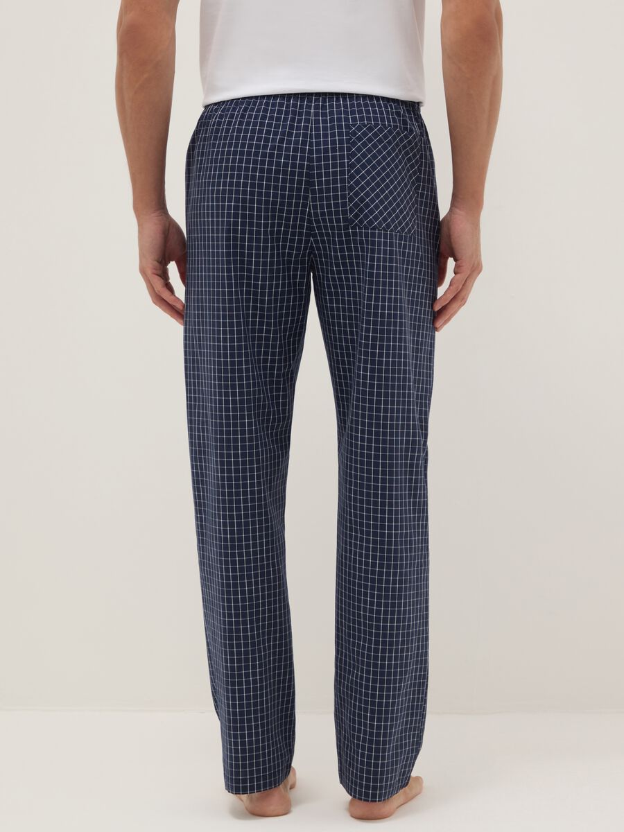 Multicolour Check Pure Cotton Pyjama Trousers Regular Fit_2