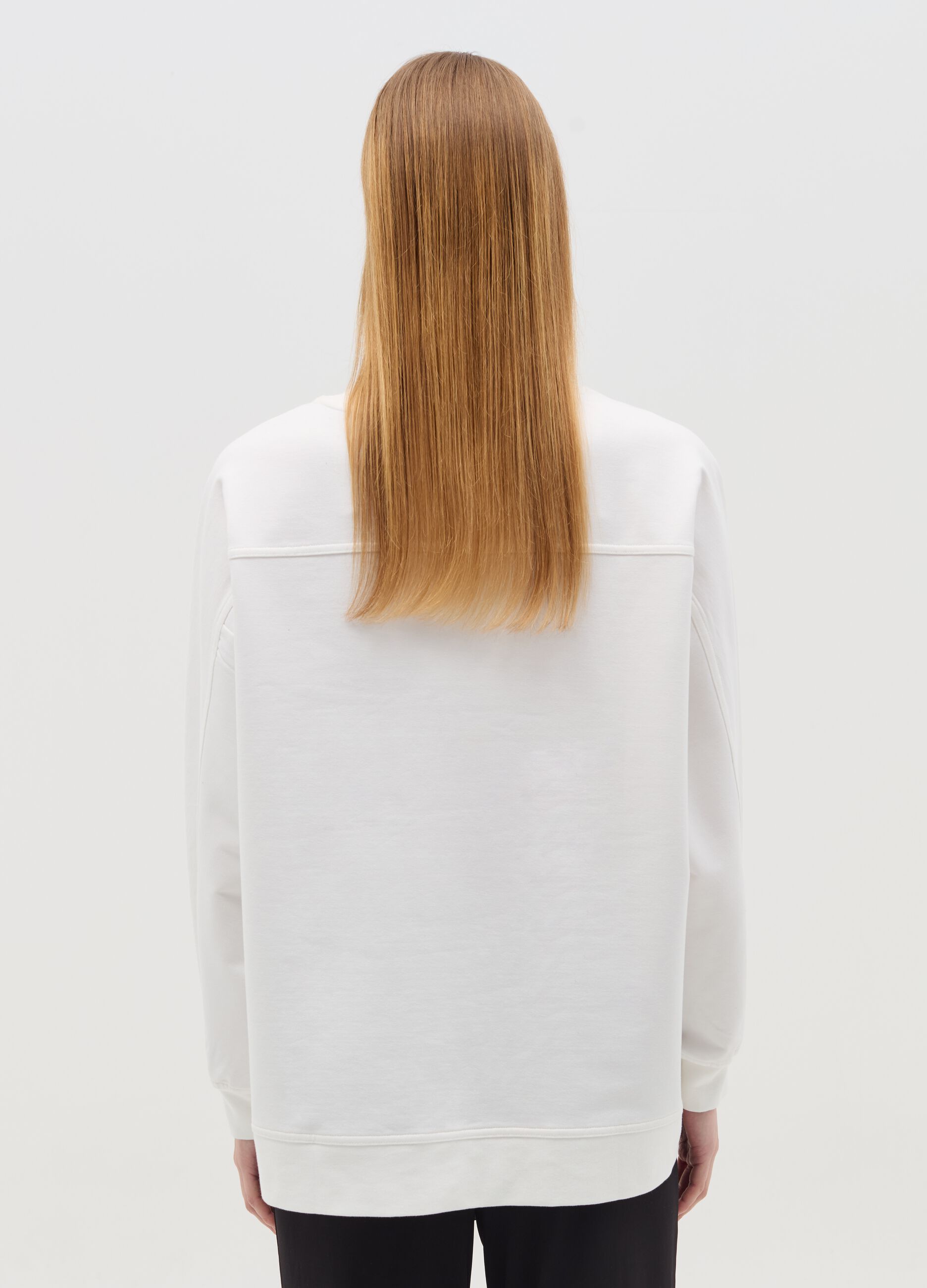 Solid colour maternity sweatshirt