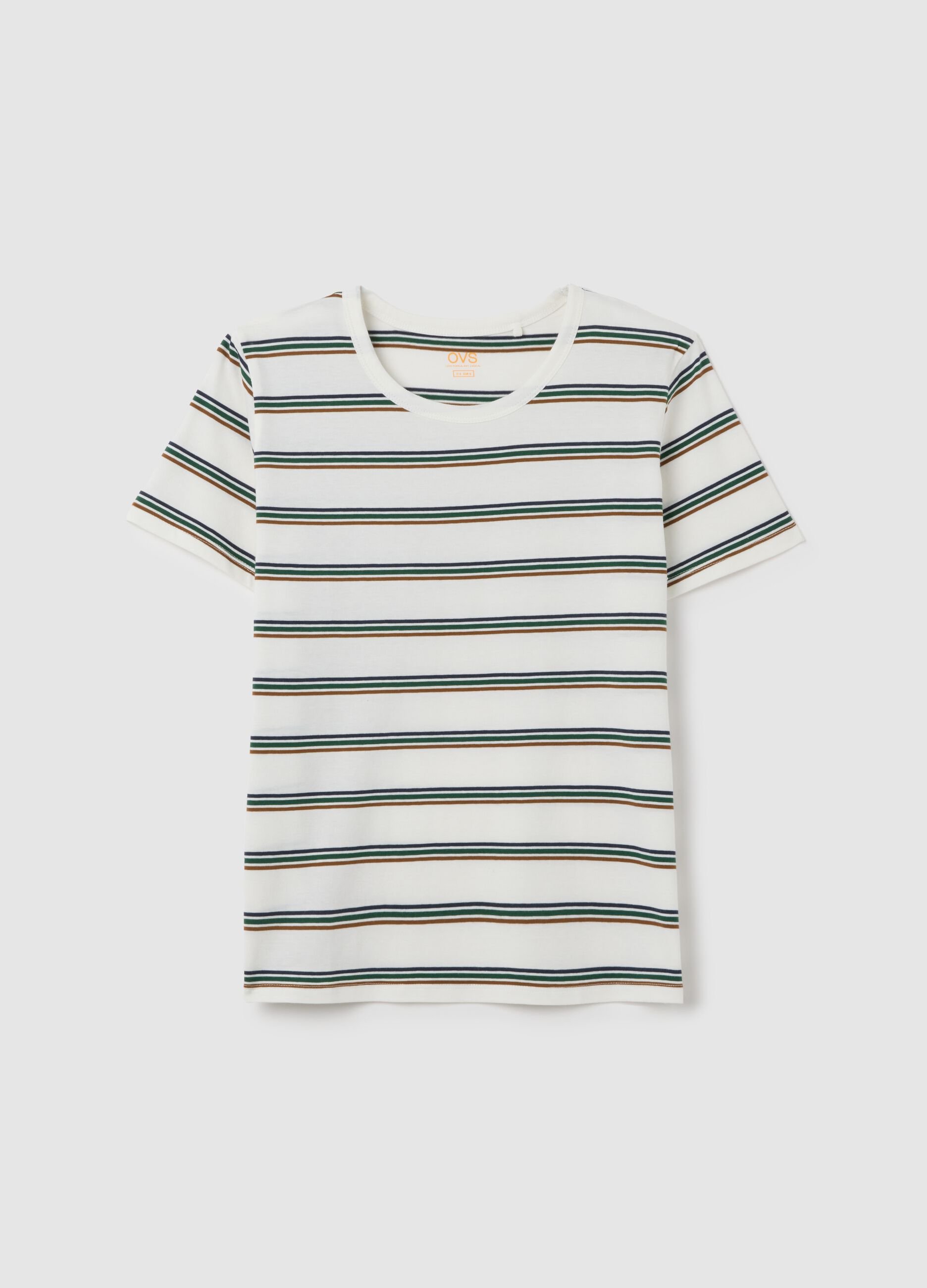 Women's multicolour pure cotton t-shirt