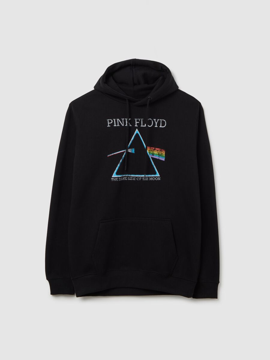 Black cotton-blend hoodie relaxed fit_4