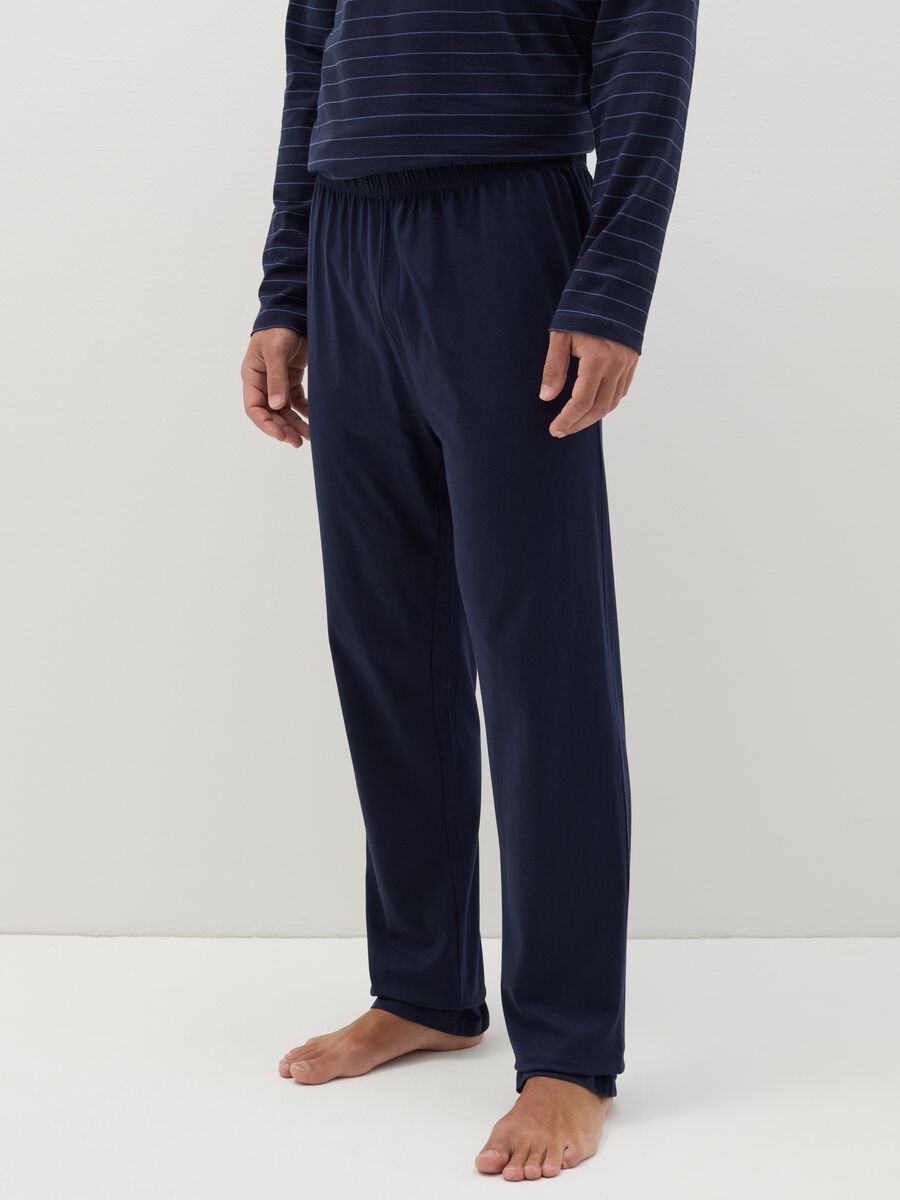 Cotton pyjamas with striped pattern_3