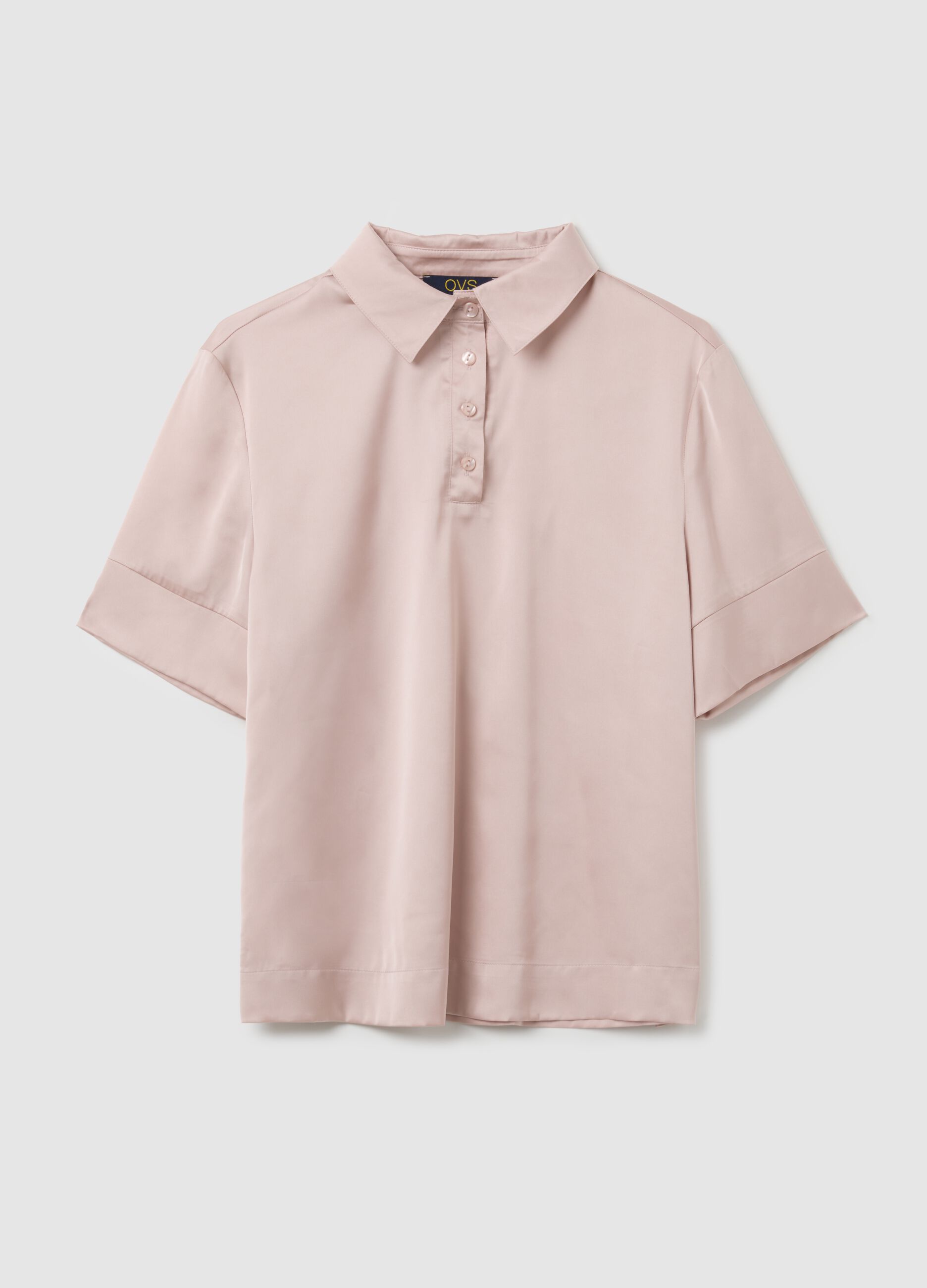 Pink Stretch Fabric Regular Fit Shirt