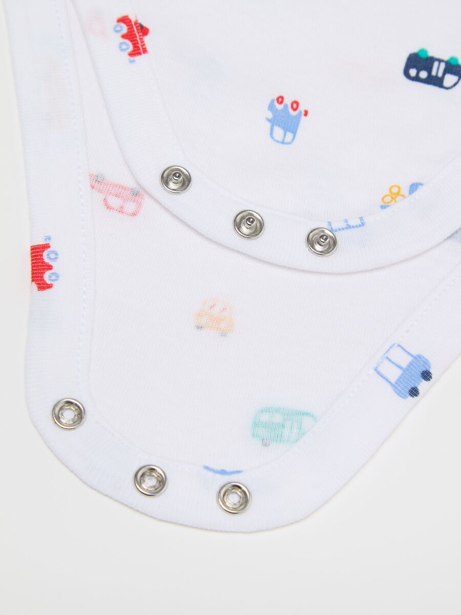 Two-pack short-sleeved bodysuits in organic cotton with print_3