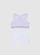 Girls' multicolour stretch cotton sports bras twin pack_1