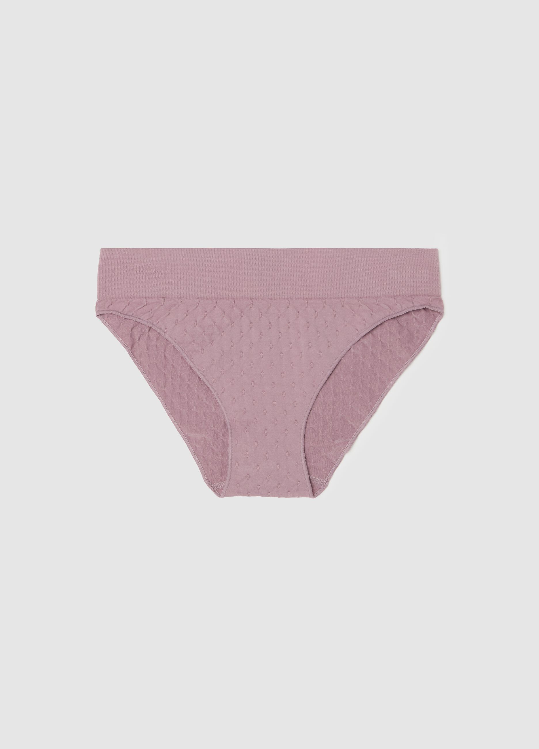 Microfibre briefs with dobby weave