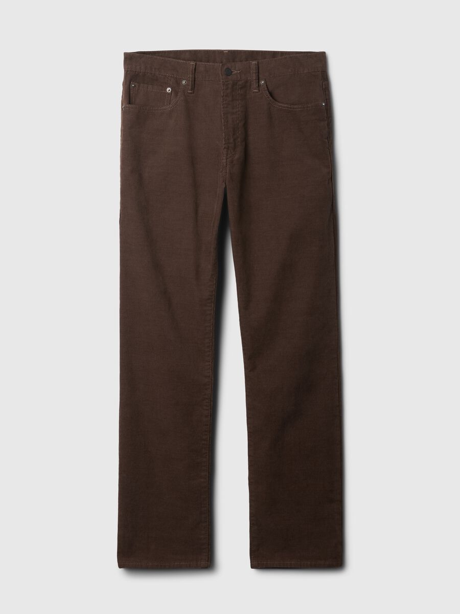 Pantalone straight fit in corduroy stretch_4