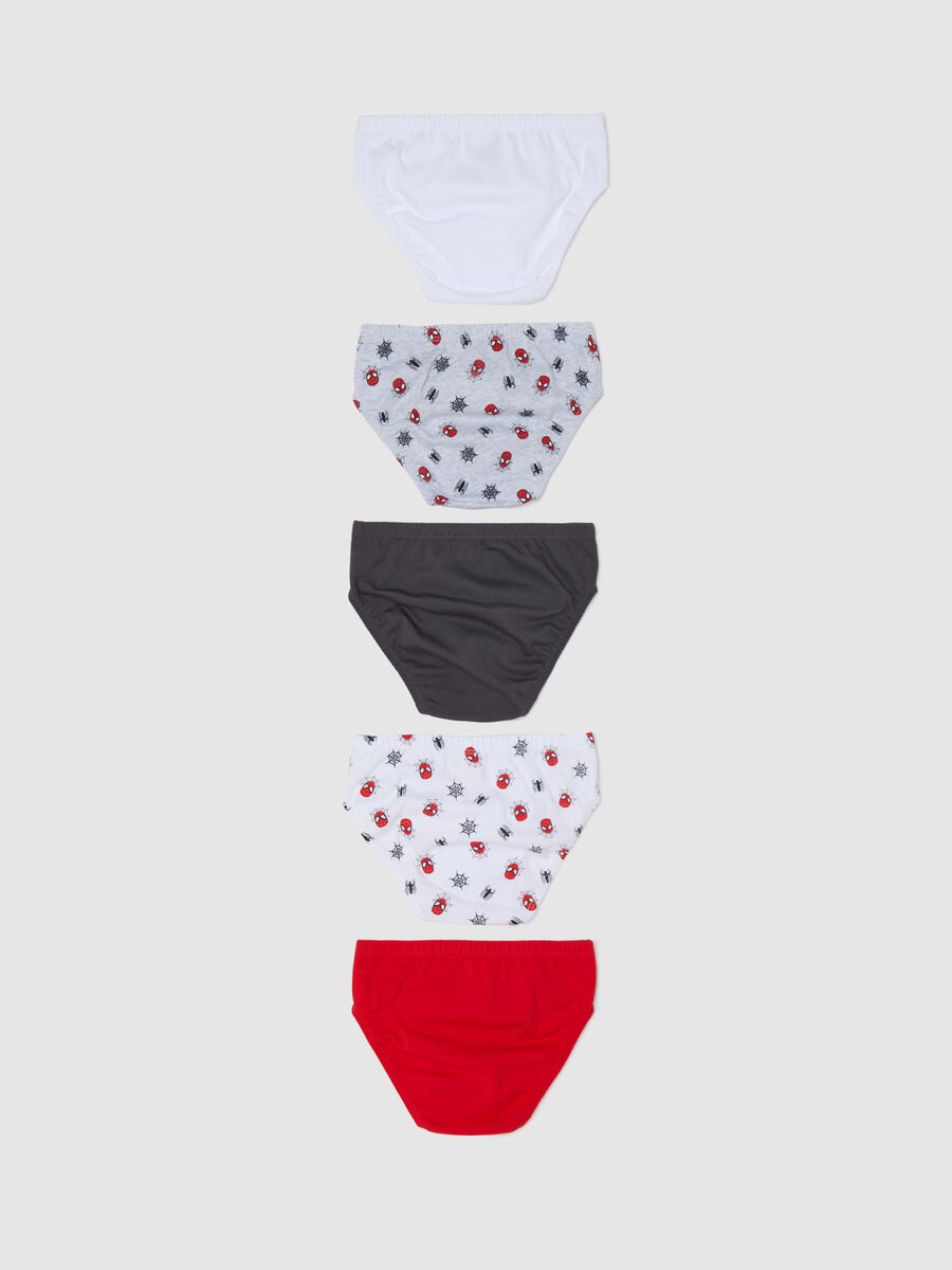 Set cinque slip con fantasia Spiderman_1