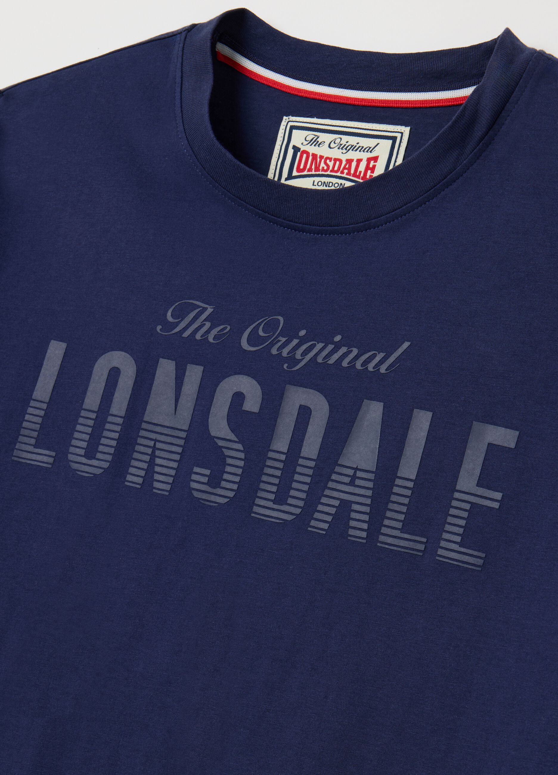 Lonsdale Blue Cotton Short Sleeve T-shirt