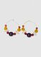 Hoop earrings with multicolour resin stones_1