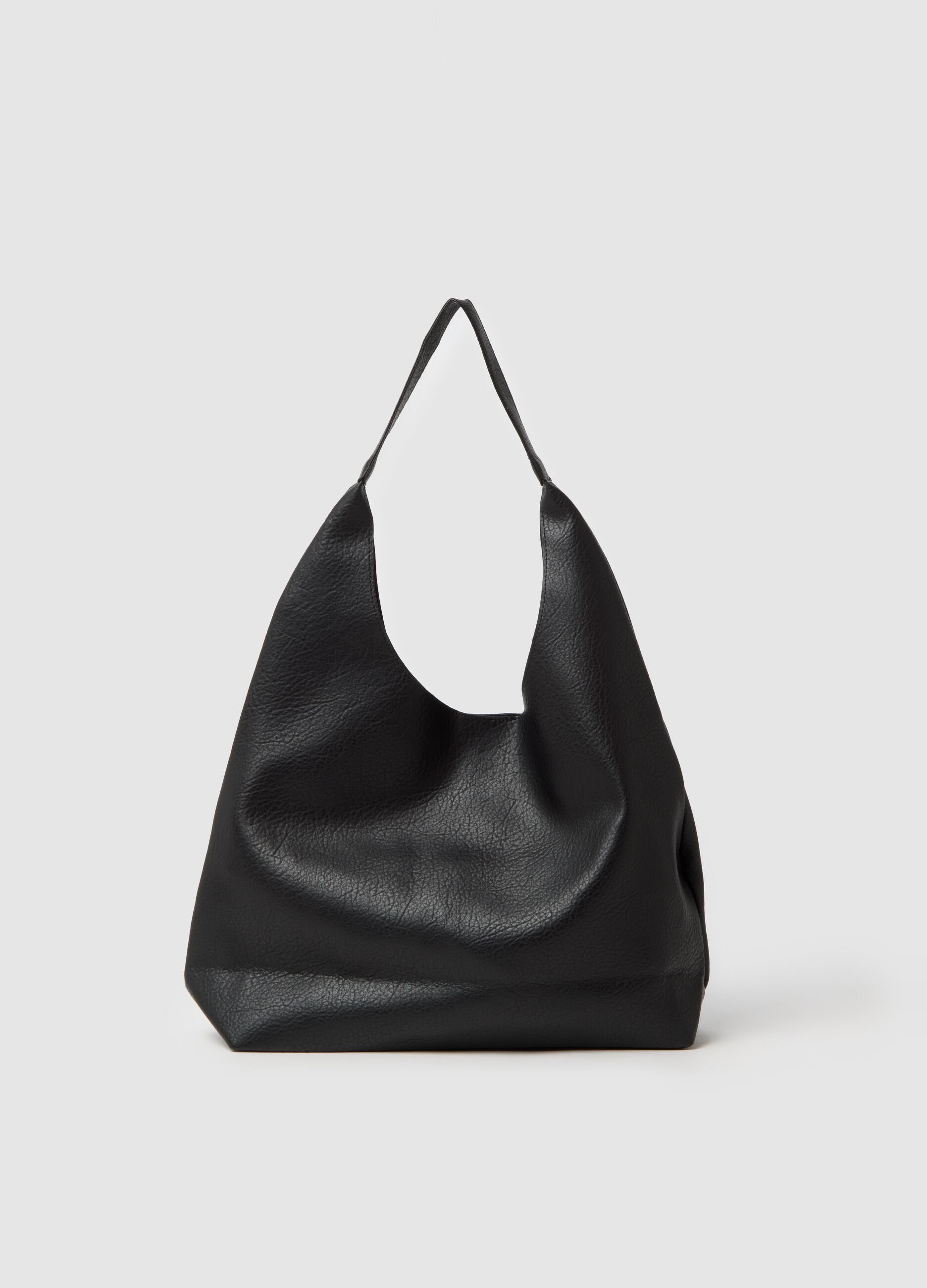Borsa nera con pochette
