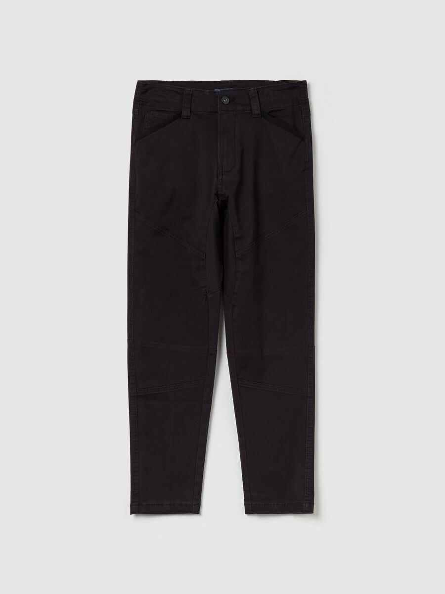 Regular-fit trousers in stretch twill_0
