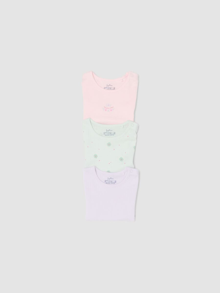 Tripack di body multicolor in cotone organico per neonata e bimba_2