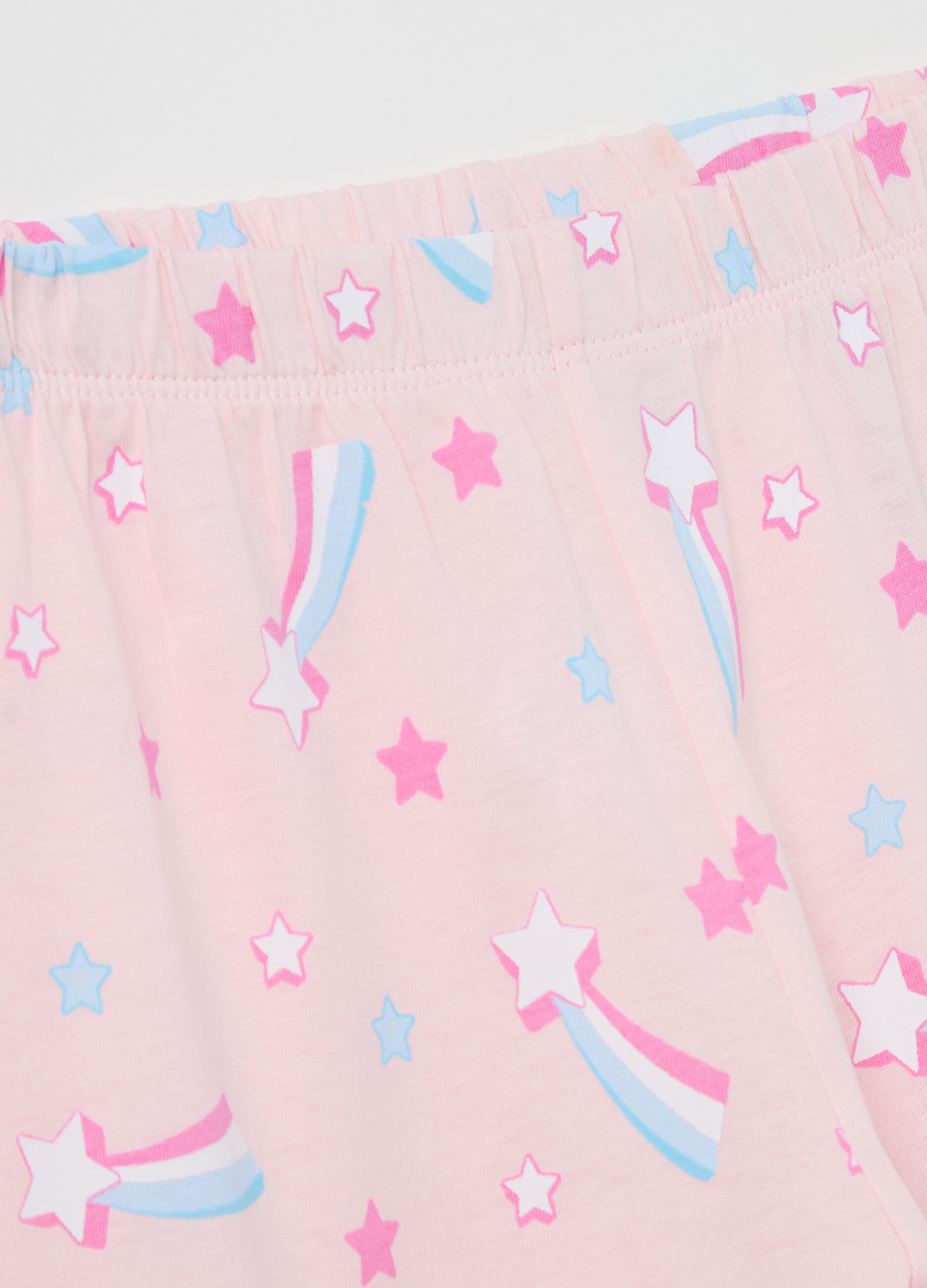 Cotton pyjamas with unicorn print