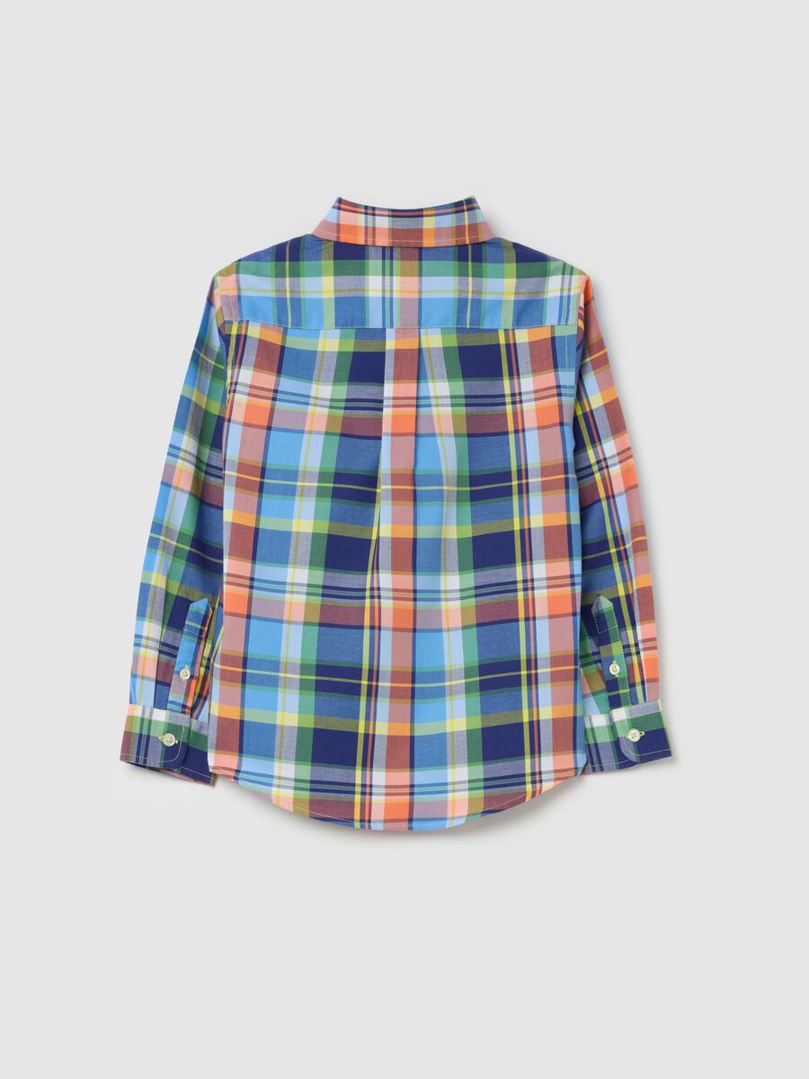 Cotton shirt with check pattern_4