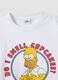 White 100% cotton sweatshirt with Simpsons print_5