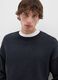 Grey pure cotton regular fit jumper_3
