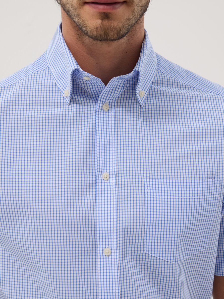 Light blue short-sleeve button-down shirt_2