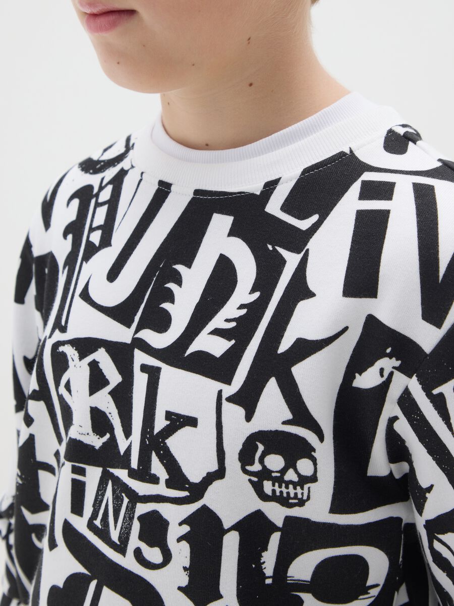 Felpa da ragazzo in puro cotone multicolor regular fit_2