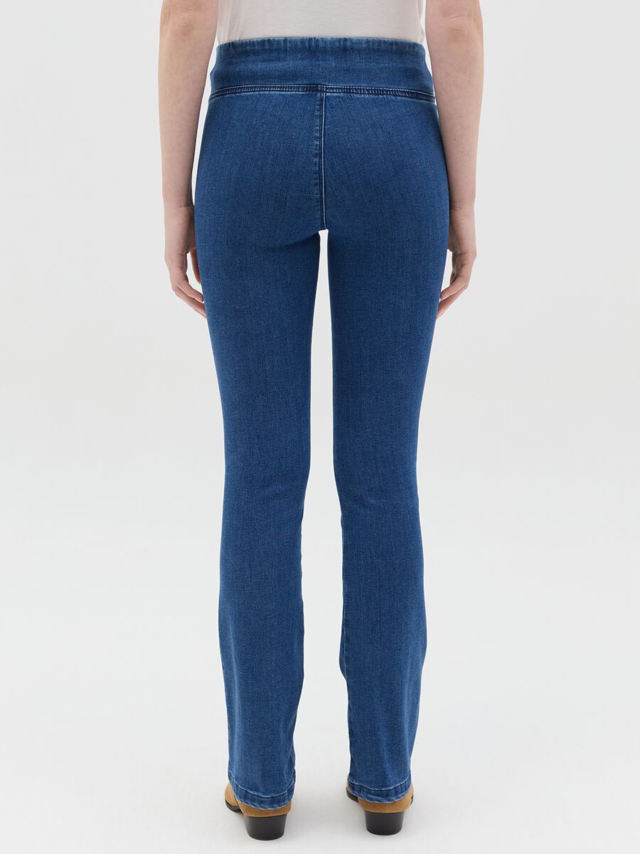 Flare-fit jeggings in stretch denim_3