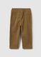 Brown newborn trousers regular fit_1