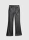 Flare-fit shiny-effect trousers_5