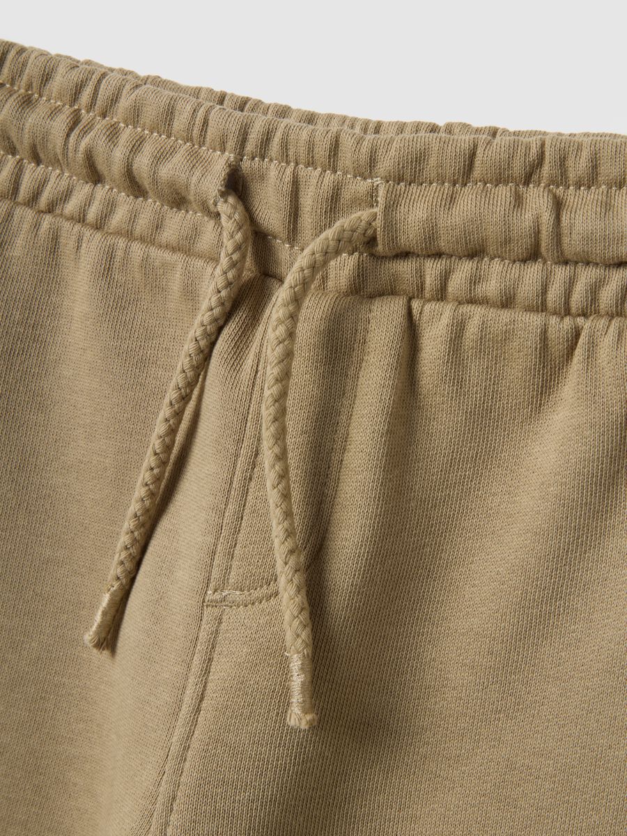 Boys' beige pure cotton trousers regular fit dinosaur style_2