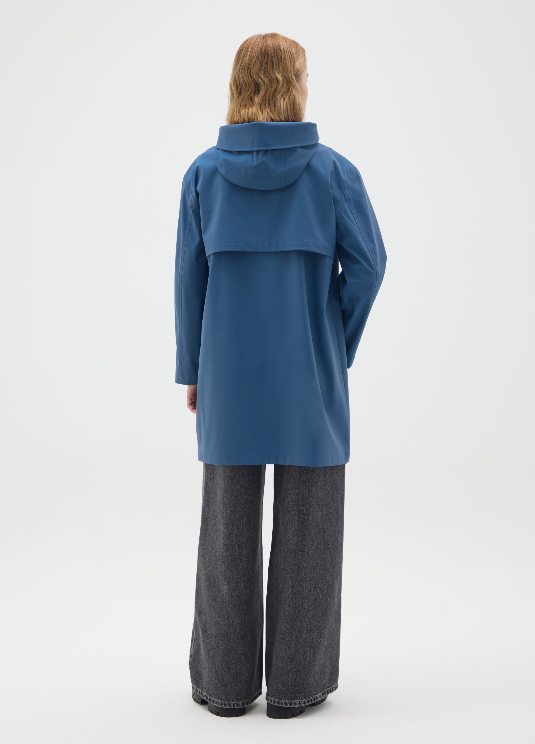 Regular fit blue jacket