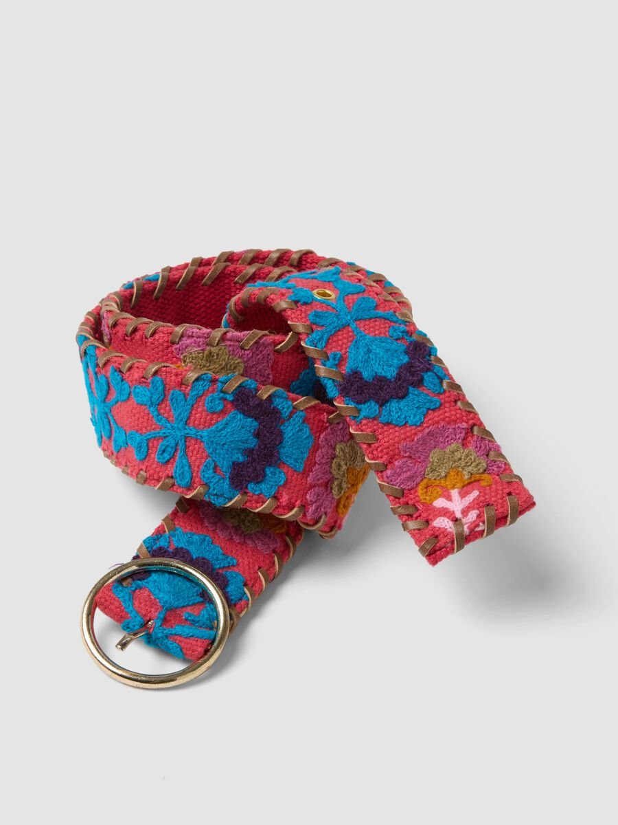 Multicolour pure cotton belt with embroidery_2