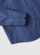 Blue shirt with French collar in pure cotton slim fit_5