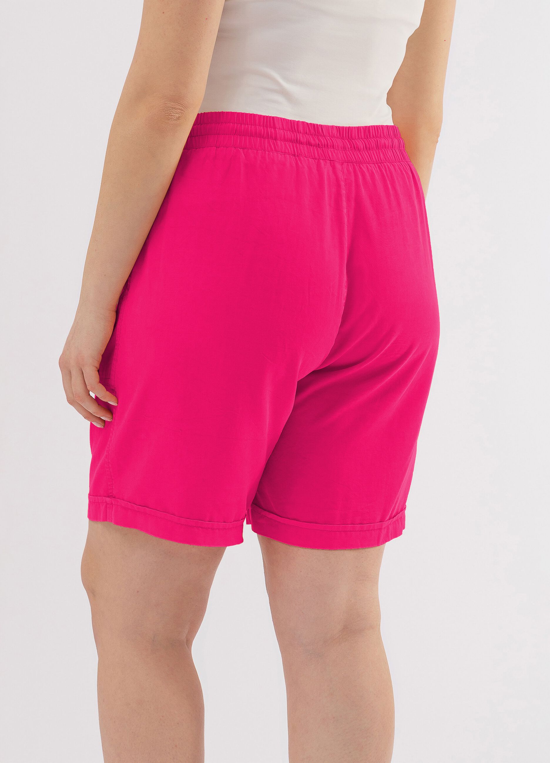 Shorts in Lyocell con coulisse Curvy_2
