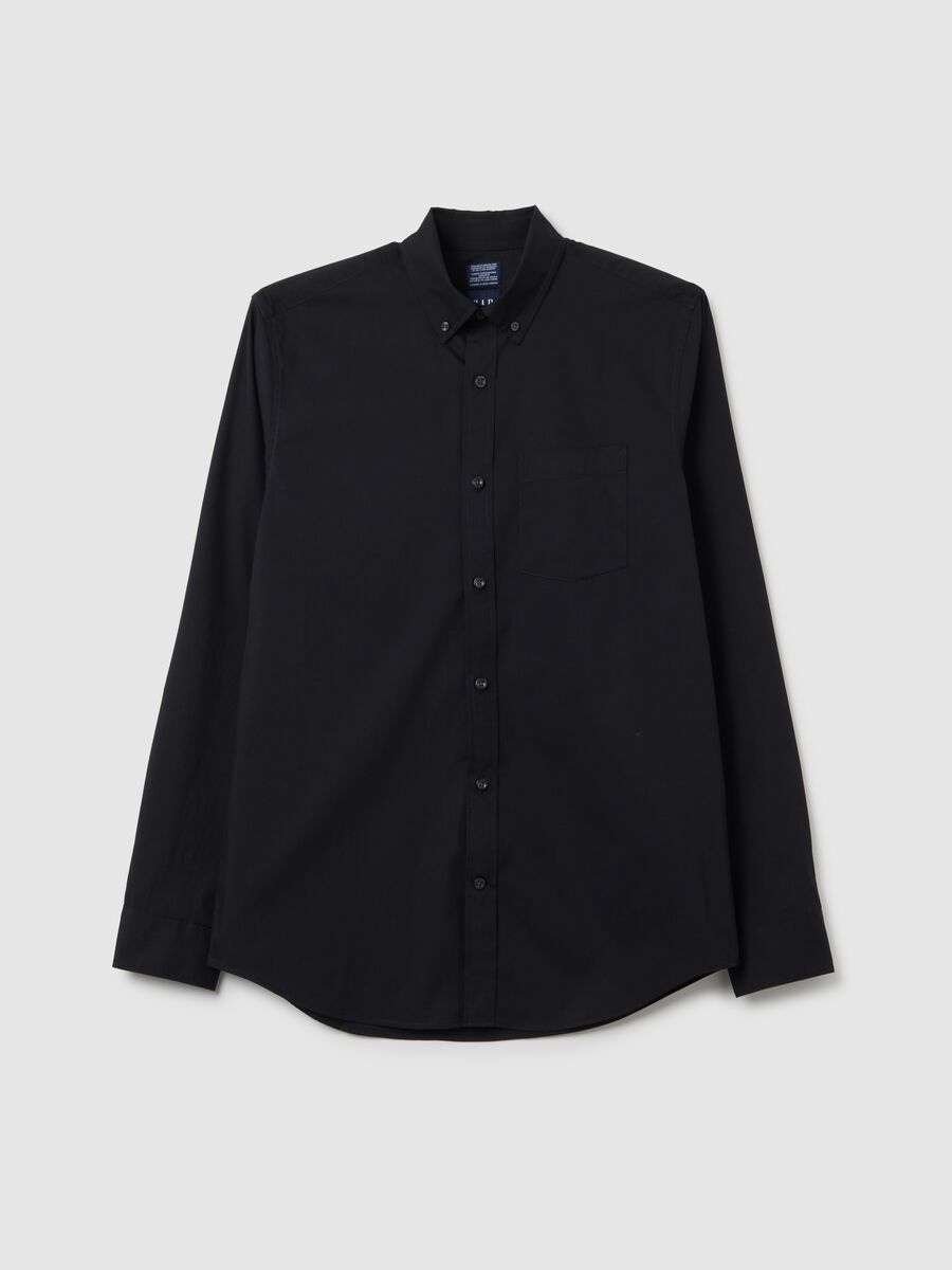 Regular-fit shirt in poplin with pocket_1