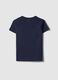 Girls' blue cotton blend T-shirt regular fit_4