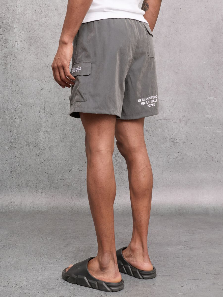 Cargo Swim Shorts Vintage Grey_2
