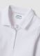 White pure organic cotton piqu&eacute; polo shirt, regular fit, for girls_2