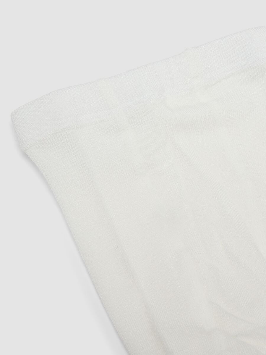 White ribbed stretch tights_2