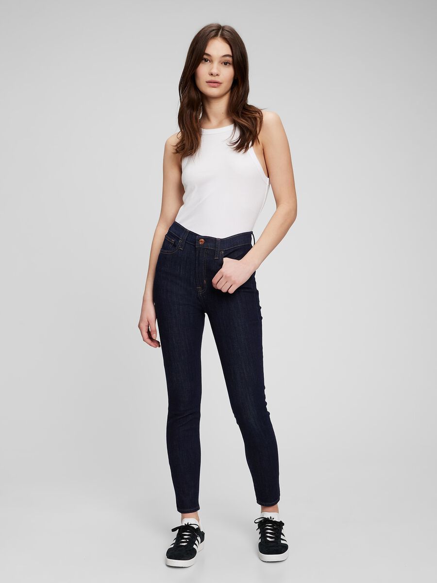 Jeans skinny fit a vita alta_0
