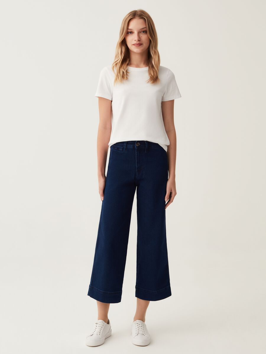 Jeans culotte wide leg_0