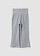 Girls&rsquo; grey flared leggings in organic cotton and stretch viscose_0