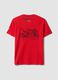 Red pure cotton T-shirt with Ducati print_2