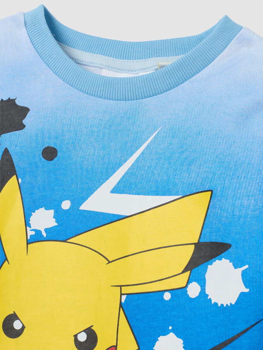 Children's multicolour pure cotton Pikachu print regular fit t-shirt_3