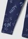 Girls' blue stretch cotton leggings_3