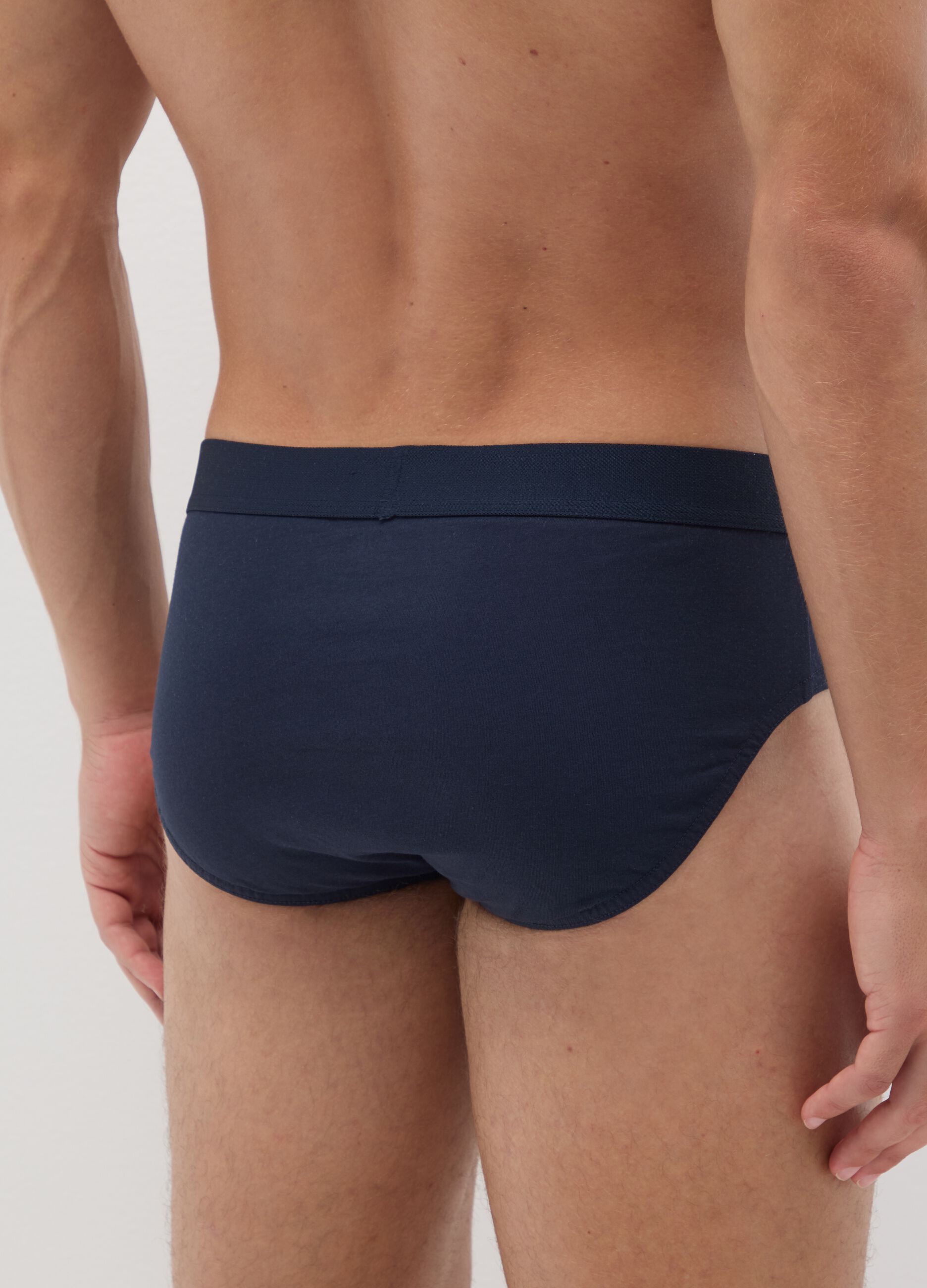 Set of multicolour pure cotton briefs with regular fit