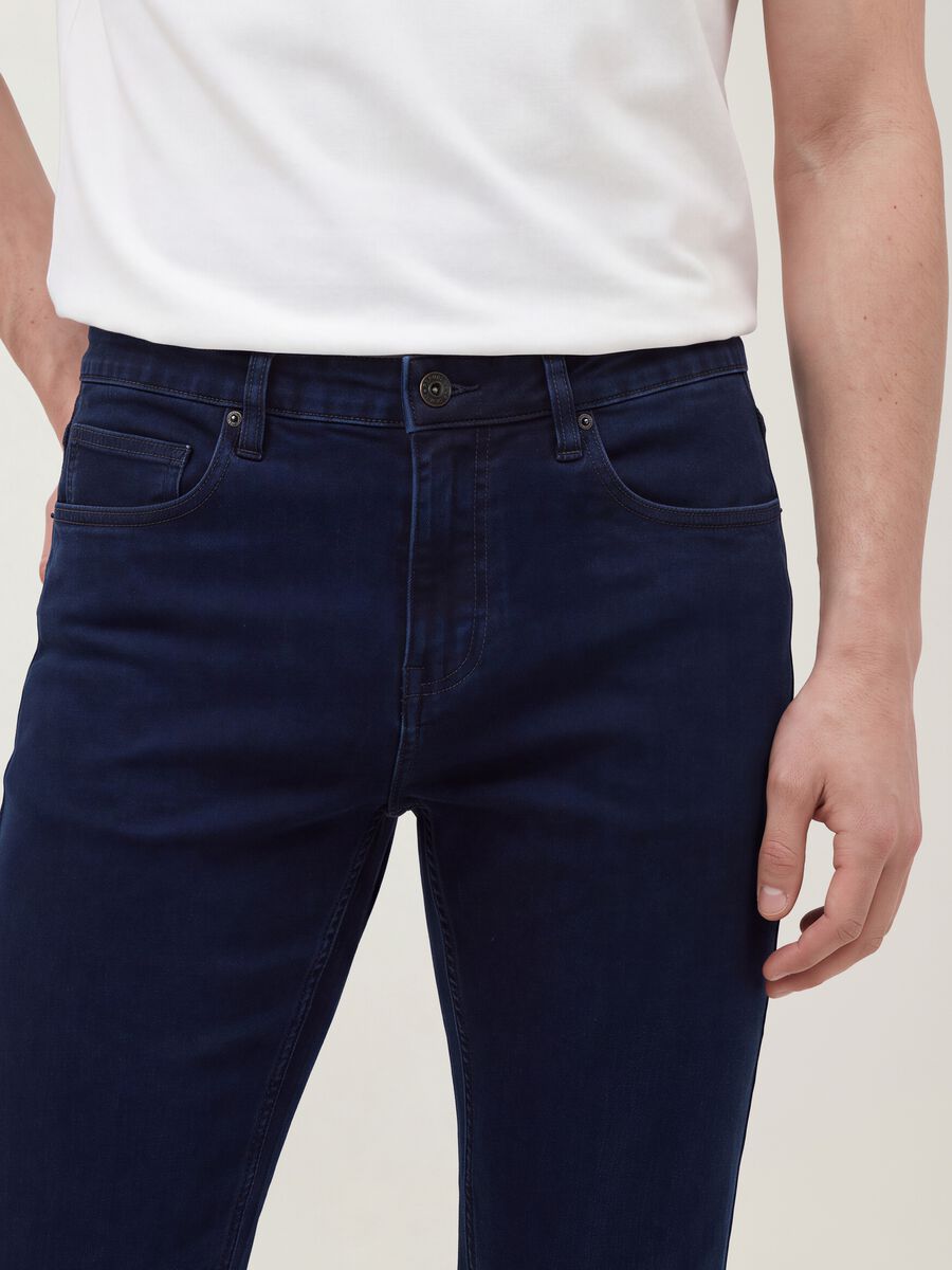 Skinny fit stretch cotton denim jeans_3