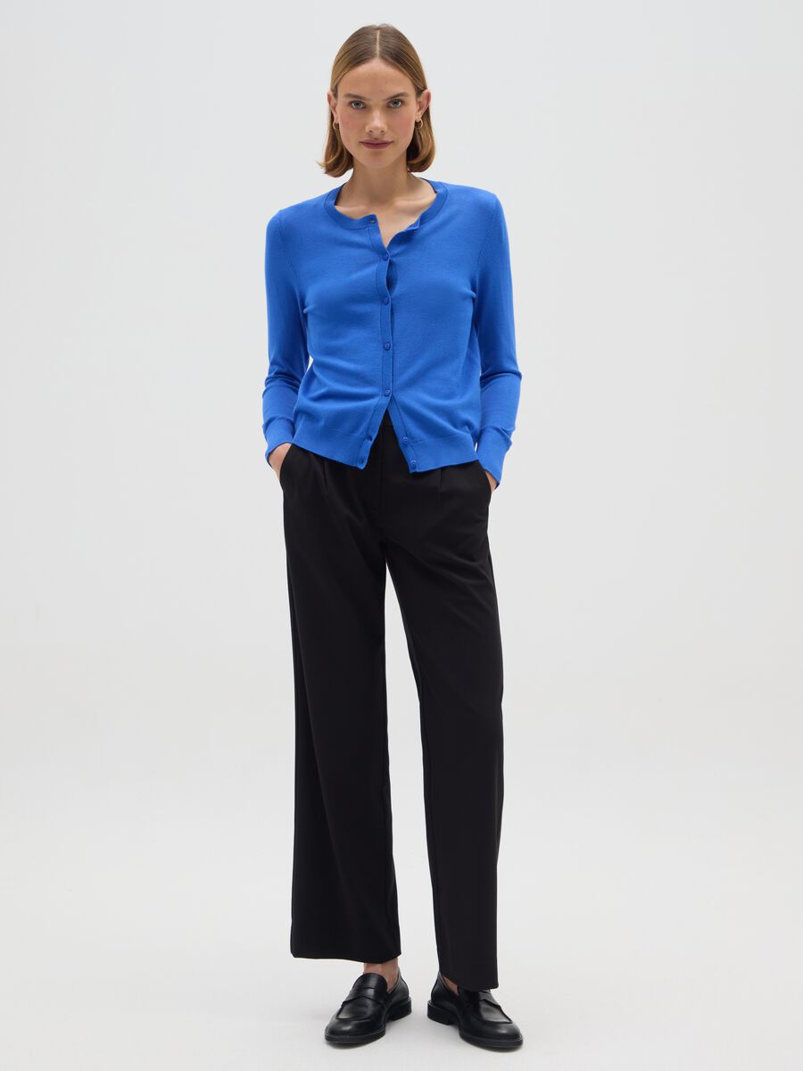 Cardigan blu regular fit_1